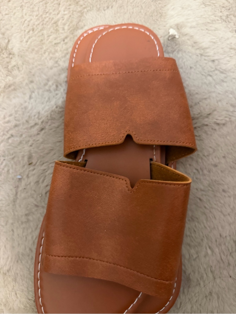 Women’s Brown Slide Sandals - Classic Casual Comfort